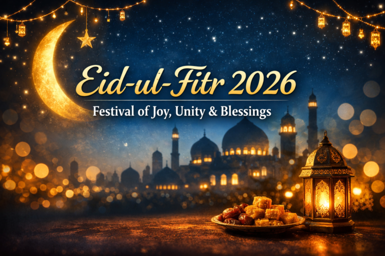 🌙 ईद-उल-फितर 2026: खुशियों, भाईचारे और मोहब्बत का त्योहार