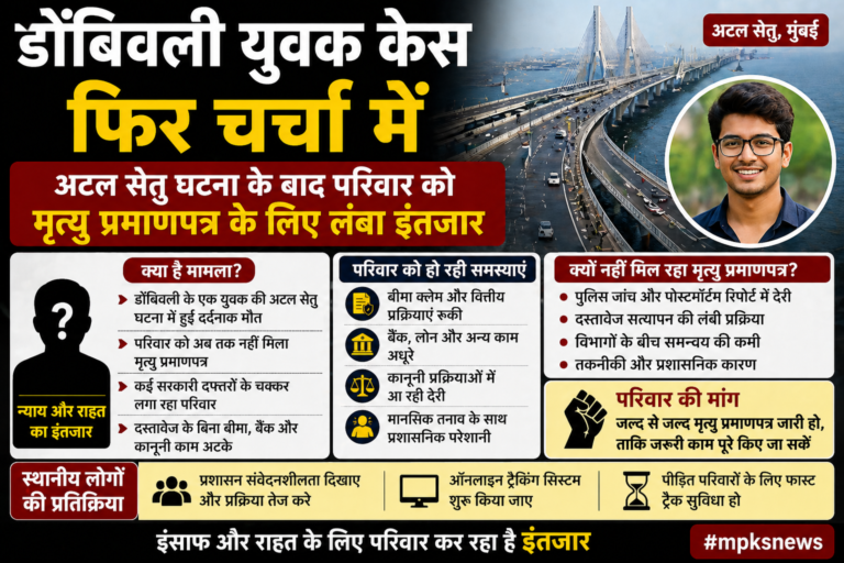 डोंबिवली युवक केस फिर चर्चा में, अटल सेतु घटना के बाद परिवार को लंबा इंतजार