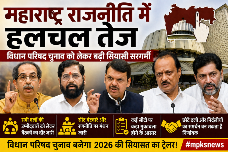 महाराष्ट्र राजनीति में हलचल तेज: विधान परिषद चुनाव से पहले बढ़ी सियासी गतिविधियां