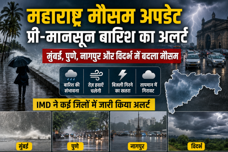 महाराष्ट्र मौसम अपडेट: कई जिलों में गर्मी और प्री-मानसून बारिश का डबल असर, IMD ने जारी किया अलर्ट
