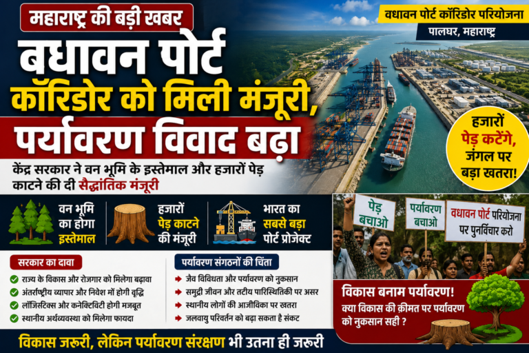 वधावन पोर्ट कॉरिडोर को मिली मंजूरी, पर्यावरण को लेकर बढ़ा विवाद