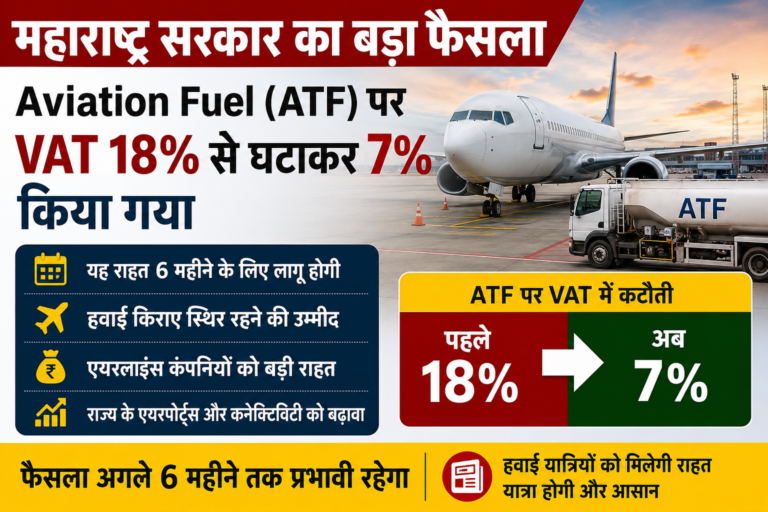 Maharashtra ATF VAT Cut: महाराष्ट्र सरकार का बड़ा फैसला, Aviation Fuel पर VAT घटाकर 7% किया