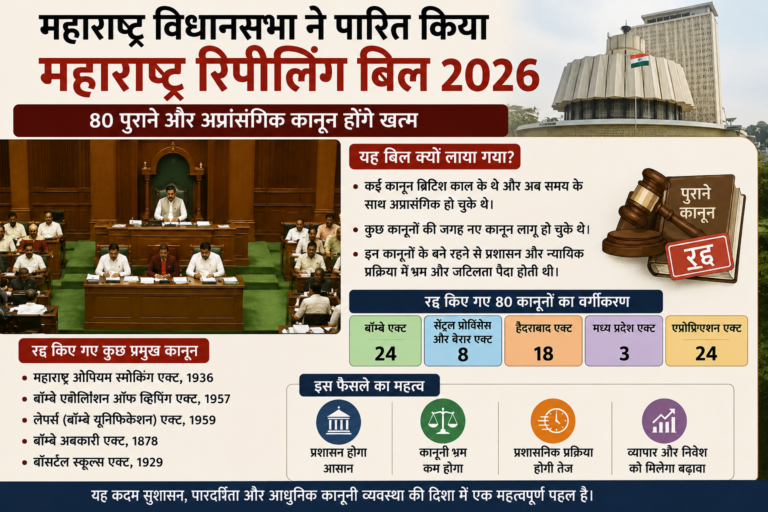 महाराष्ट्र रिपीलिंग बिल 2026 — क्या है और इसका महत्व