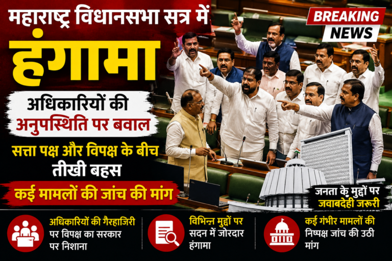 महाराष्ट्र विधानसभा सत्र: अधिकारियों की अनुपस्थिति पर गरमाया सदन, सत्ता पक्ष और विपक्ष के बीच तीखी बहस