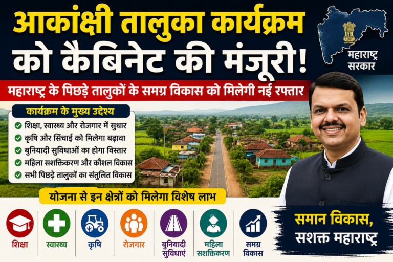 आकांक्षी तालुका कार्यक्रम: महाराष्ट्र के पिछड़े तालुकों के विकास को मिलेगी नई रफ्तार, कैबिनेट ने दी मंजूरी