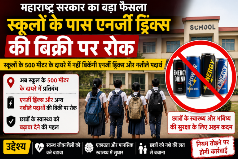 महाराष्ट्र में स्कूलों के पास एनर्जी ड्रिंक्स की बिक्री पर रोक, छात्रों की सेहत को लेकर सरकार का बड़ा फैसला